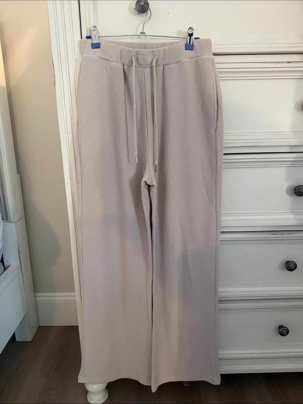Comfrt Waffle sweatpants cream
